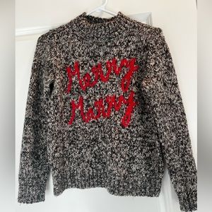 Loft Merry Merry Holiday Sweater Petite XS